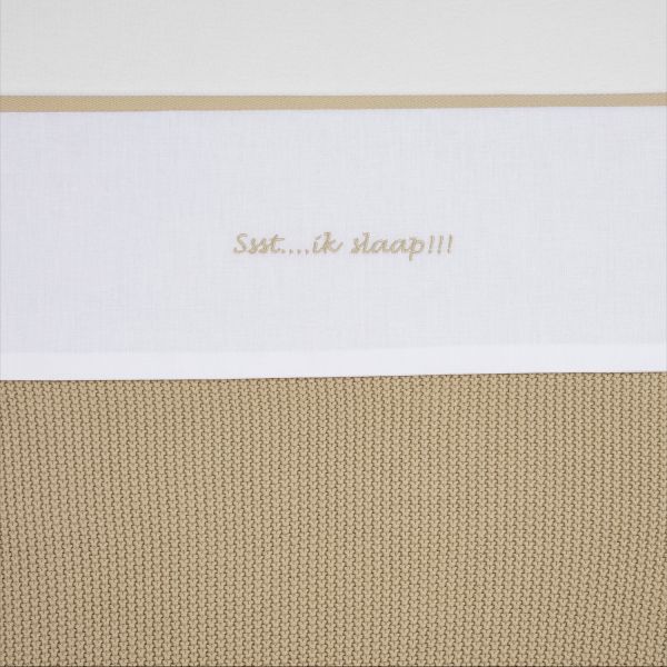Meyco Wieglaken Ssst...Ik Slaap!! Sand 75 x 100 cm Meyco Wieglaken Ssst...Ik Slaap!! Sand 75 x 100 cm