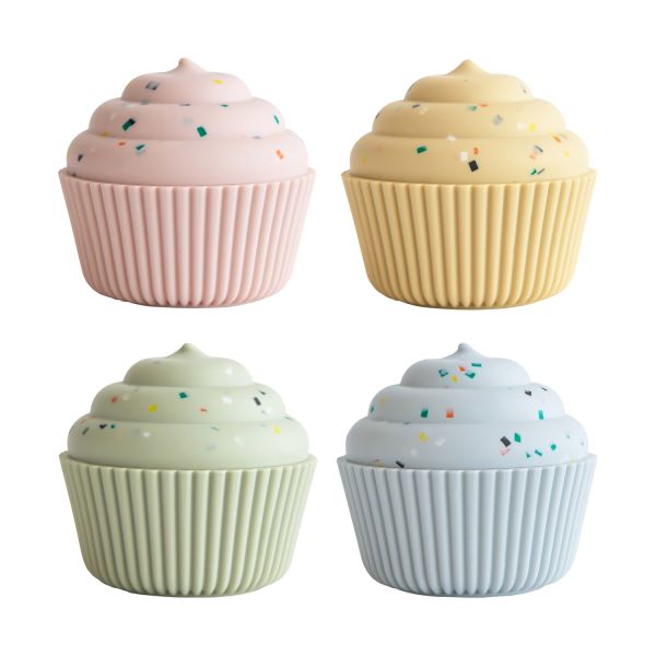 Mushie Cupcake Silicone Mix & Match Speelgoed Mushie Cupcake Silicone Mix & Match Speelgoed