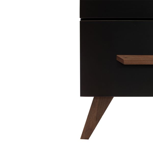 TWF Meegroeibed - Commode XL 3 Laden 1 Deur - Hanglegkast 2 Deuren 1 Lade Modena Walnoot TWF Meegroeibed - Commode XL 3 Laden 1 Deur - Hanglegkast 2 Deuren 1 Lade Modena Walnoot