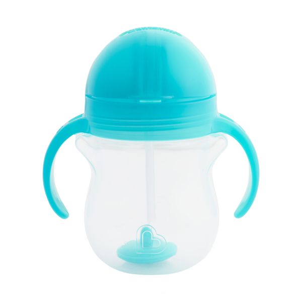 Munchkin Click Lock Tip & Sip Straw Beker - Blue Munchkin Click Lock Tip & Sip Straw Beker - Blue