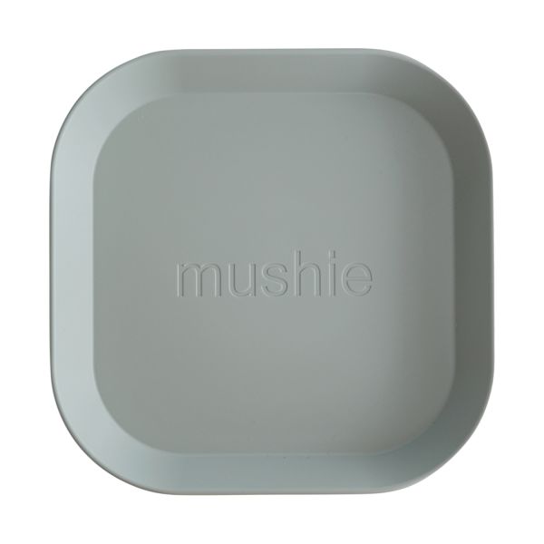 Mushie Square Bord - 2 Stuks - Sage