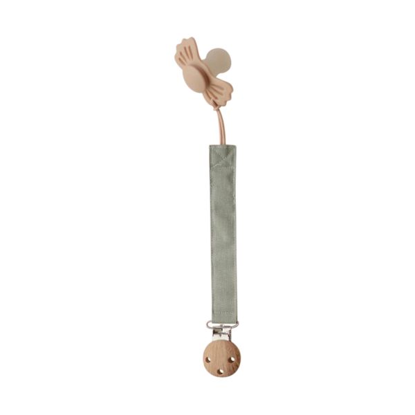 Mushie Speenkoord Linnen Olive/Shifting Sand 2-Pack Mushie Speenkoord Linnen Olive/Shifting Sand 2-Pack