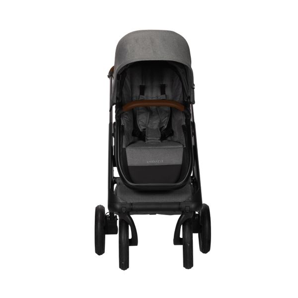 Dubatti One E5 2-in-1 Kinderwagen Black/Dark Brown - Grey