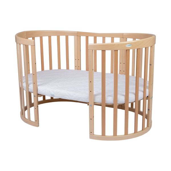 Waldin Oval Combibed 7‑in‑1 - Natural inclusief matras Waldin Oval Combibed 7‑in‑1 - Natural inclusief matras