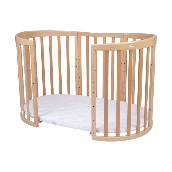 Waldin Oval Combibed 7‑in‑1 - Natural inclusief matras Waldin Oval Combibed 7‑in‑1 - Natural inclusief matras