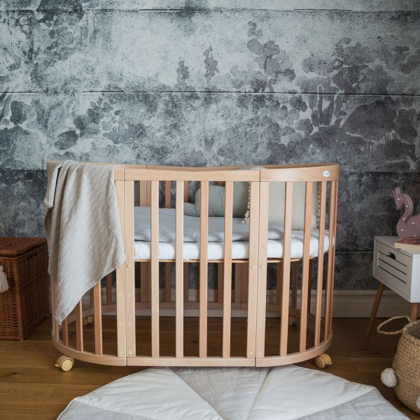 Waldin Oval Combibed 7‑in‑1 - Natural inclusief matras Waldin Oval Combibed 7‑in‑1 - Natural inclusief matras