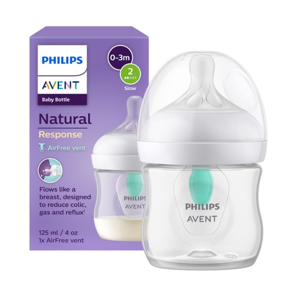 Philips Avent Fles Natural Response AirFree 125ml Philips Avent Fles Natural Response AirFree 125ml