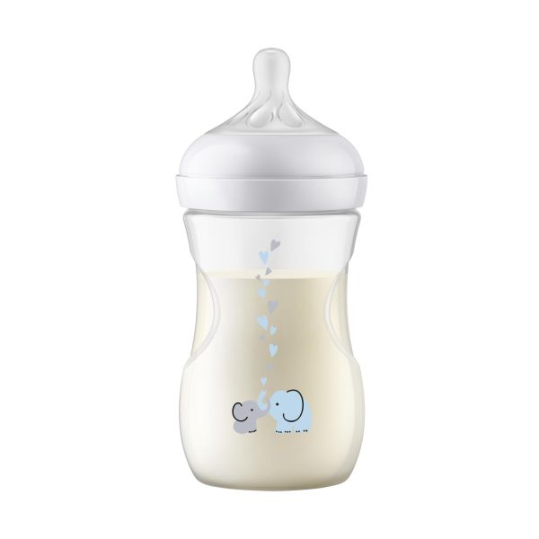 Philips Avent Fles Natural Response AirFree Olifant 260ml Philips Avent Fles Natural Response AirFree Olifant 260ml