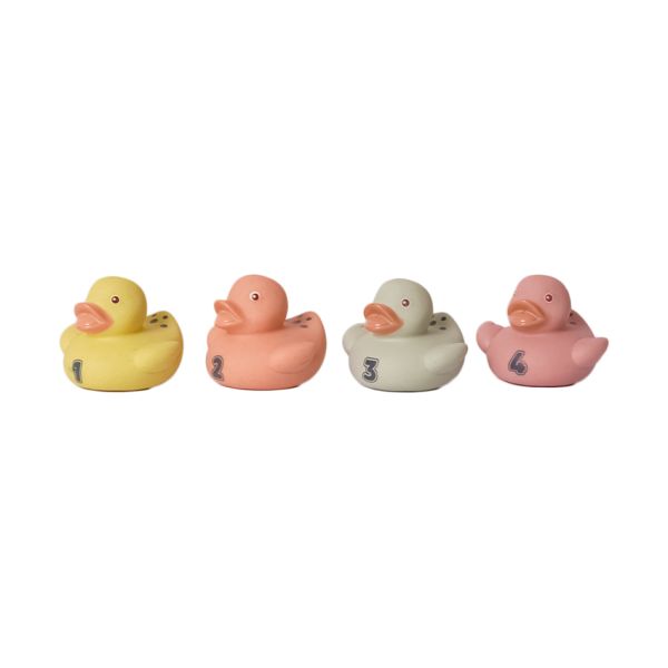 Speelgoedtopdeals Badeendjes 4-Delig - Bioplastic