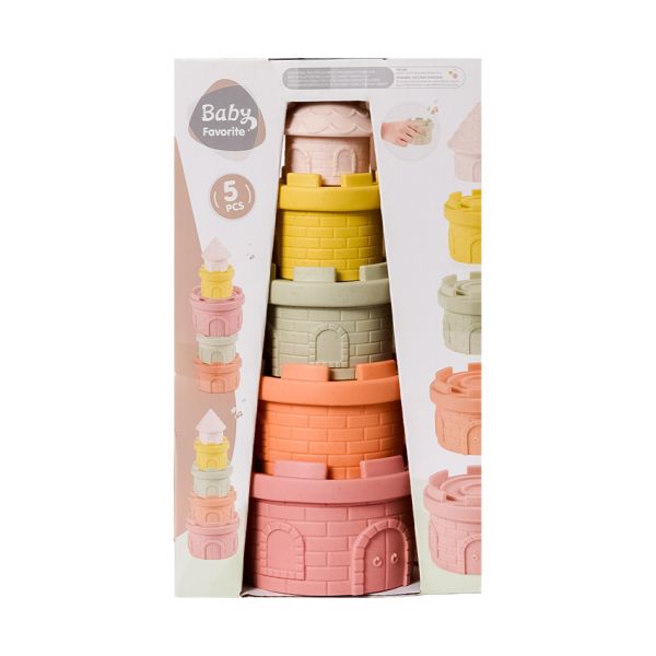 Baby Favorite Stapeltoren Kasteel - Bioplastic/Natuurrubber Baby Favorite Stapeltoren Kasteel - Bioplastic/Natuurrubber