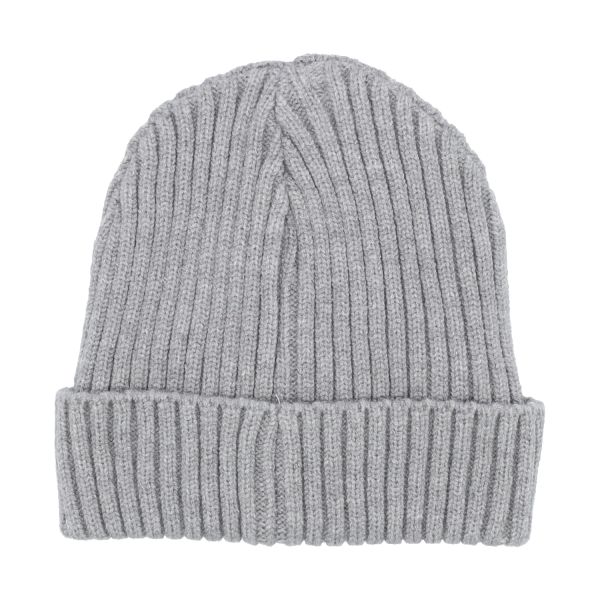 Puck Knit Muts - Light Grey Melange Puck Knit Muts - Light Grey Melange