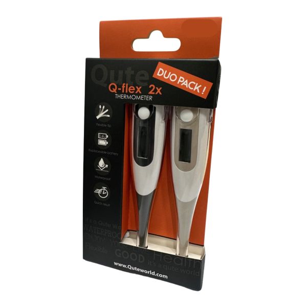 Qute Thermometer Digitaal Q-Flex Duo-Pack
