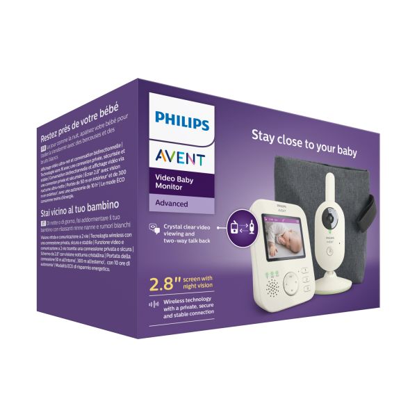Philips SCD882/26 Video Baby Monitor Advanced With Travel Bag - Pastel Green