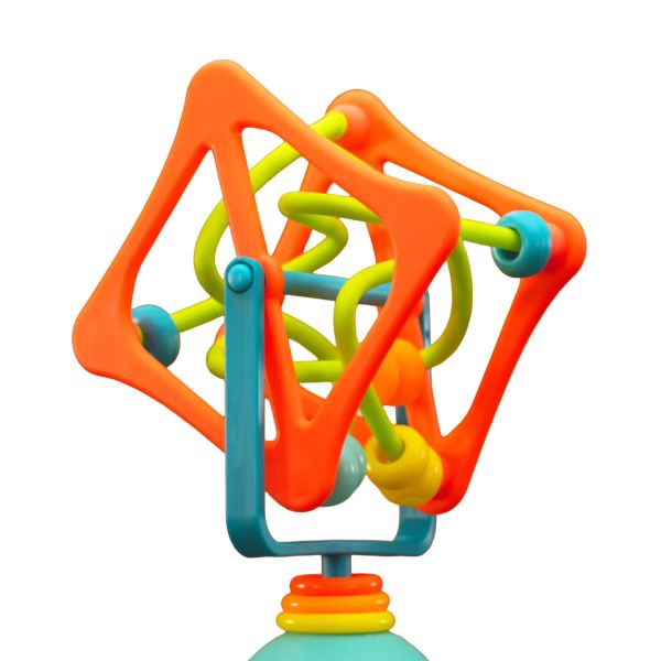 Sassy Spinning Cube Activiteitenspeelgoed Met Zuignap
