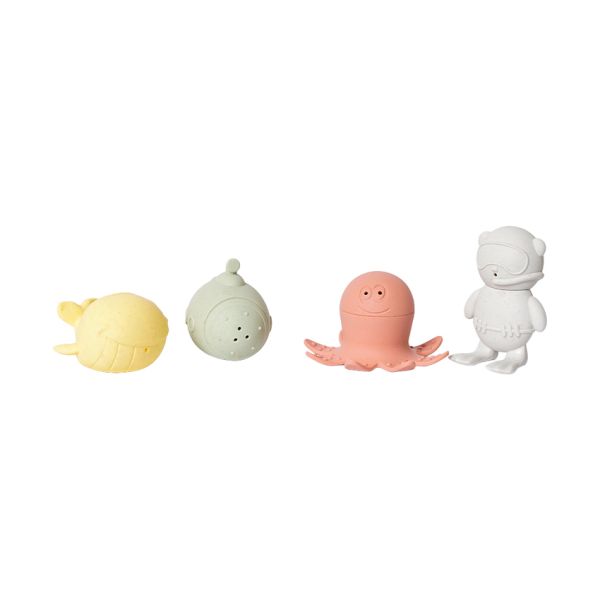 Speelgoedtopdeals Waterspray Zeedieren 4-Delig - Bioplastic