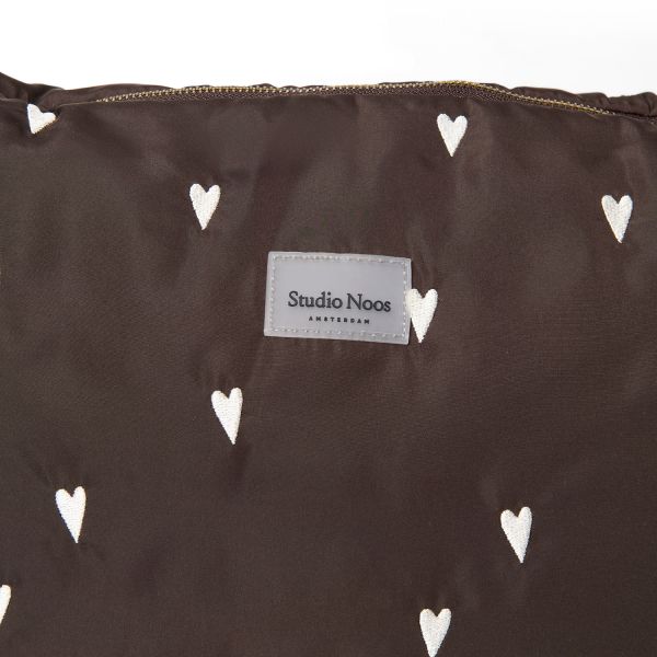 Studio Noos Puffy Luiertas - Brown Hearts Studio Noos Puffy Luiertas - Brown Hearts
