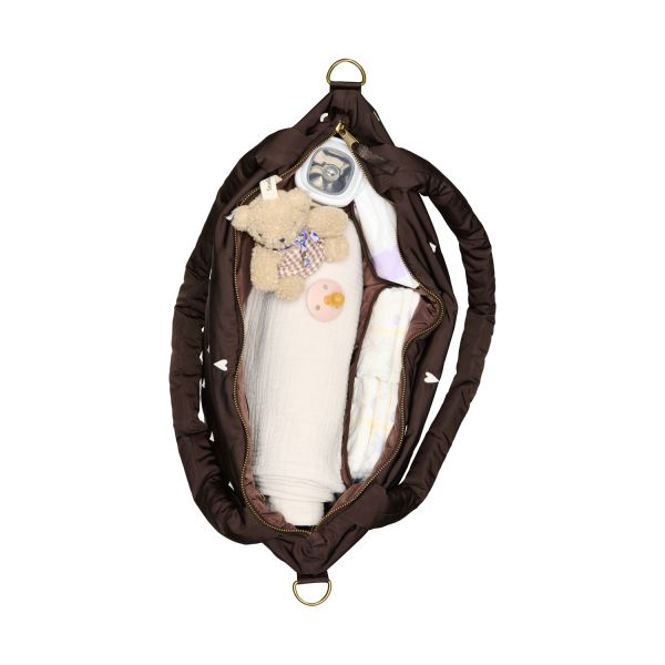 Studio Noos Puffy Luiertas - Brown Hearts Studio Noos Puffy Luiertas - Brown Hearts