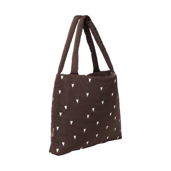 Studio Noos Mom Bag - Puffy - Brown Heart Studio Noos Mom Bag - Puffy - Brown Heart