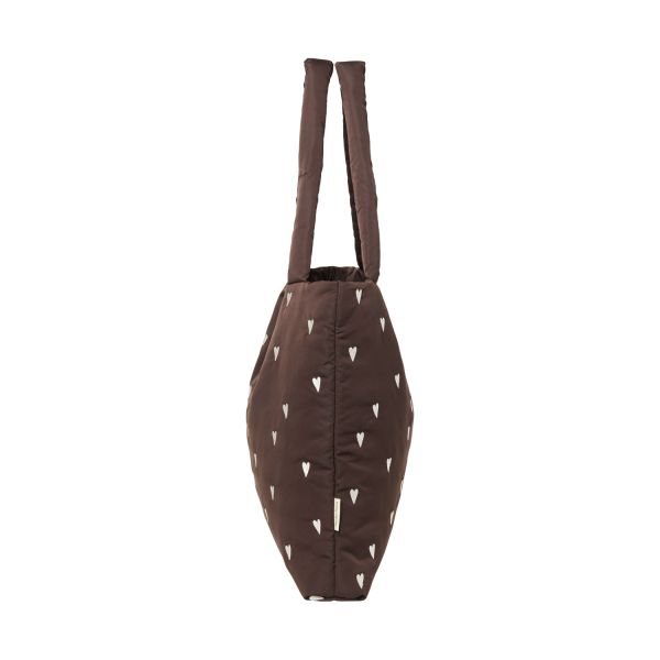 Studio Noos Mom Bag - Puffy - Brown Heart Studio Noos Mom Bag - Puffy - Brown Heart