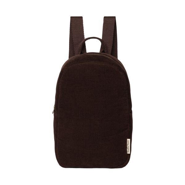 Studio Noos Rib Puffy Mini Rugzak - Dark Brown