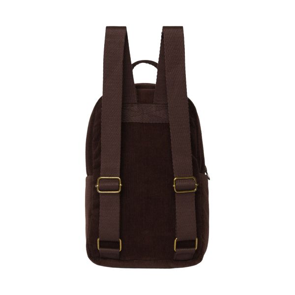Studio Noos Rib Puffy Mini Rugzak - Dark Brown