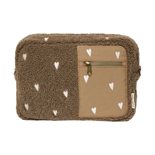Studio Noos Teddy Hearts Organizer - Brown