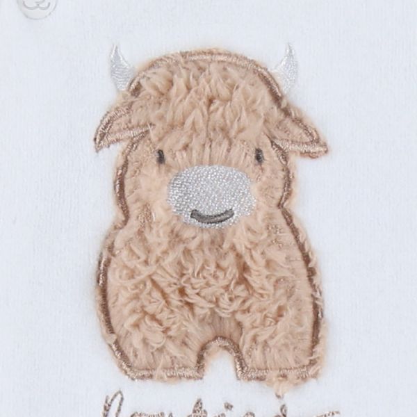 Noukie's F&O Pyjama Met Borduursel - 00 Mnd - Velours - Wit Noukie's F&O Pyjama Met Borduursel - 00 Mnd - Velours - Wit