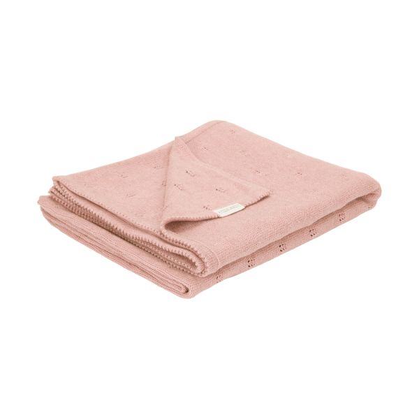 Little Dutch Wiegdeken Gebreid Pure - 70 x 100 cm - Blossom Little Dutch Wiegdeken Gebreid Pure - 70 x 100 cm - Blossom