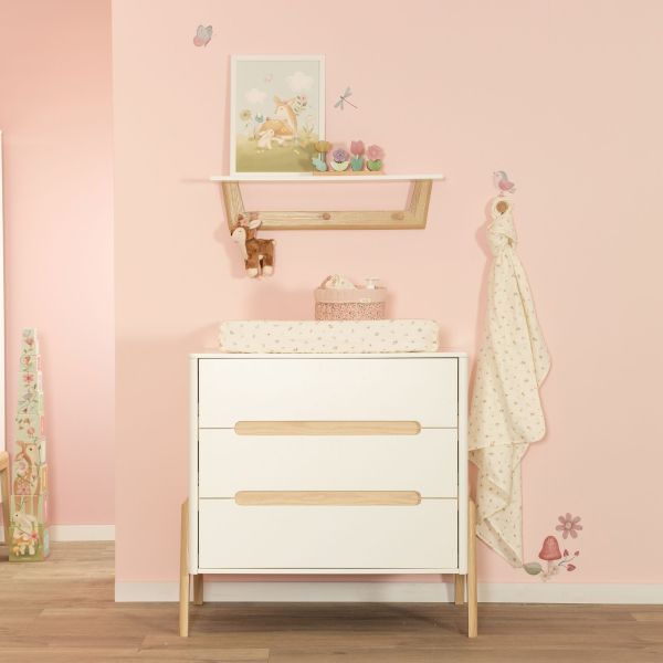TWF Ledikant 70 x 140 Incl. Juniorzijde - Commode 3 Laden Larvik TWF Ledikant 70 x 140 Incl. Juniorzijde - Commode 3 Laden Larvik