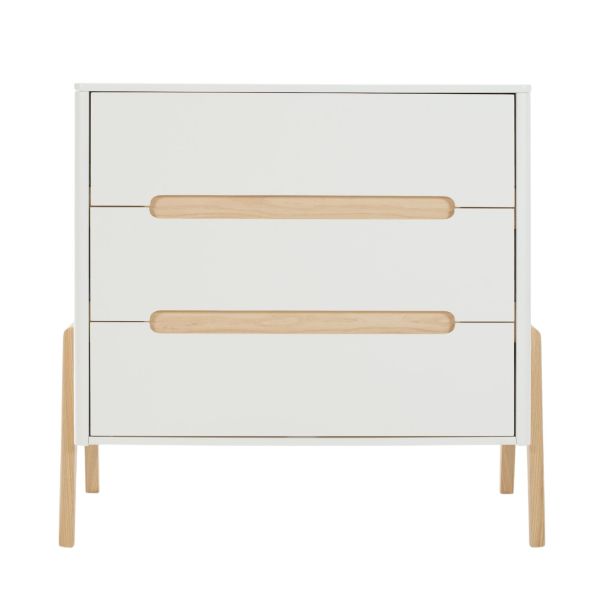 TWF Ledikant 70 x 140 Incl. Juniorzijde - Commode 3 Laden Larvik TWF Ledikant 70 x 140 Incl. Juniorzijde - Commode 3 Laden Larvik