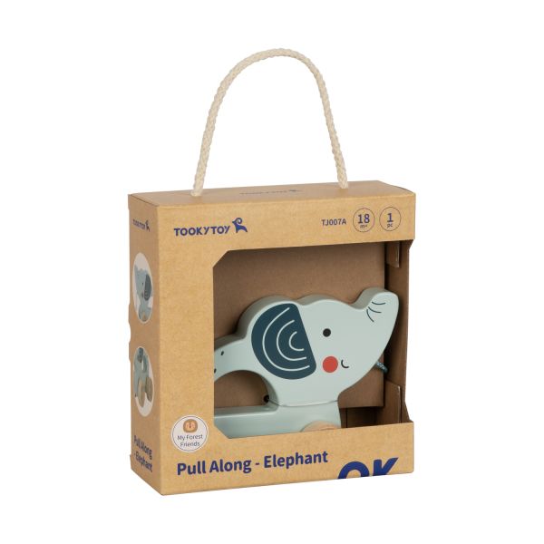 Tooky Toy Trekfiguur Olifant - Hout Tooky Toy Trekfiguur Olifant - Hout