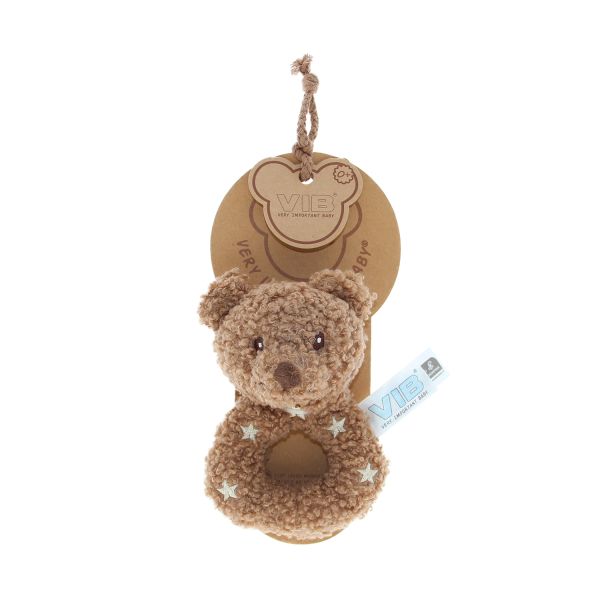 VIB Teddy Beer Pluche Rammelaar - 22 cm - Bruin VIB Teddy Beer Pluche Rammelaar - 22 cm - Bruin