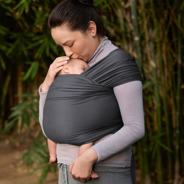 Ergobaby Aura Wrap Draagdoek - Soft Black Ergobaby Aura Wrap Draagdoek - Soft Black