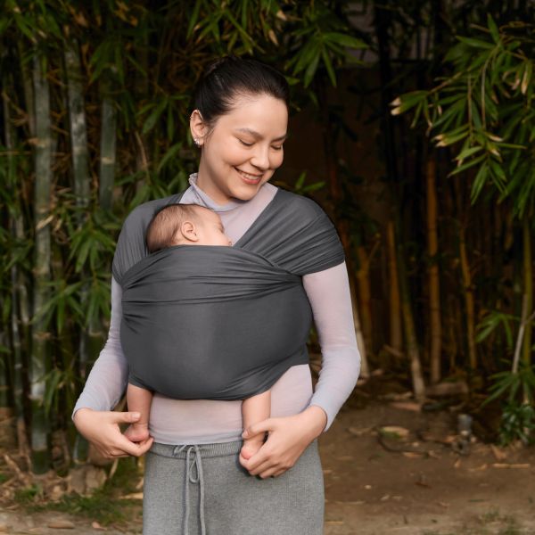 Ergobaby Aura Wrap Draagdoek - Soft Black Ergobaby Aura Wrap Draagdoek - Soft Black