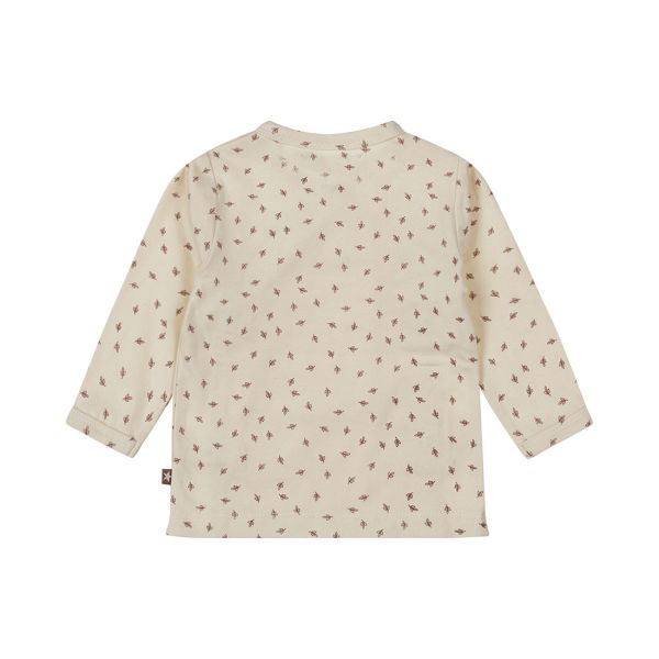 Dirkje T-Shirt Overslag Lange Mouw Off White 44