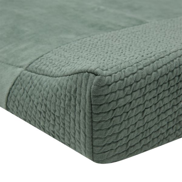 Witlof For Kids Aankleedkussenhoes Forest Green Waves 70 x 50 cm