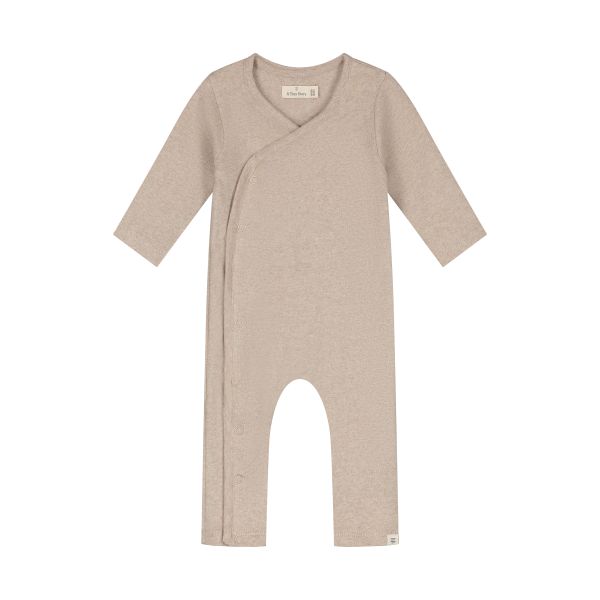 A Tiny Story Baby Pakje - Oatmeal Melange - Maat 44 A Tiny Story Baby Pakje - Oatmeal Melange - Maat 44