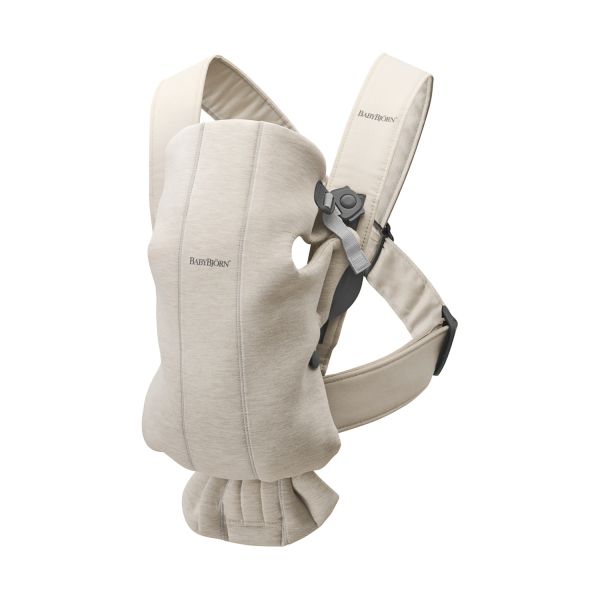BabyBjörn Mini Draagzak - 3D-Jersey - Lichtbeige BabyBjörn Mini Draagzak - 3D-Jersey - Lichtbeige