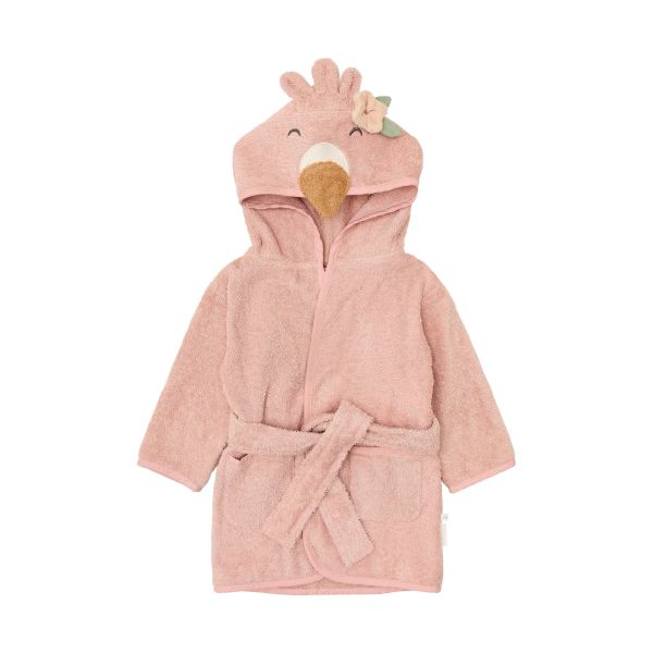 Little Dutch Blooming Safari Badjas - Flamingo - Roze - 74/80 Little Dutch Blooming Safari Badjas - Flamingo - Roze - 74/80