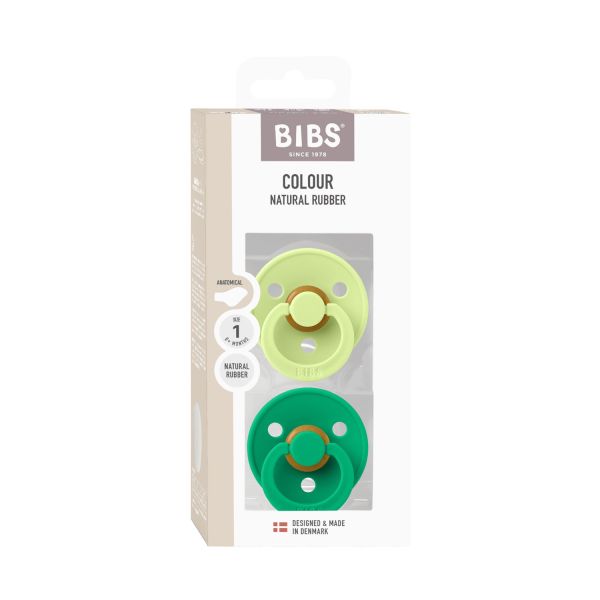 BiBs Colour Fopspeen - Anatomisch - 2 Stuks - 0-6 Mnd - Matcha / Cactus BiBs Colour Fopspeen - Anatomisch - 2 Stuks - 0-6 Mnd - Matcha / Cactus