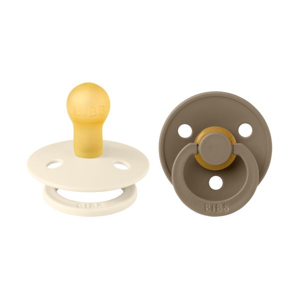 BiBs Fopspeen - Rond - 2 Stuks - 6-18 Mnd - Dark Oak/Ivory BiBs Fopspeen - Rond - 2 Stuks - 6-18 Mnd - Dark Oak/Ivory