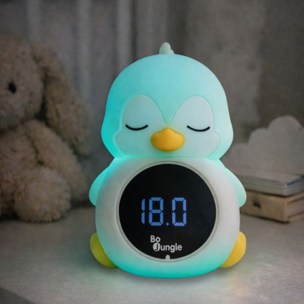 Bo Jungle 3-in-1 Bad- en Slaapkamerthermometer Met Nachtlampje - Pinguïn