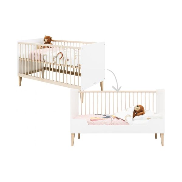 Bedbank 70x140 Indy White/Naturel