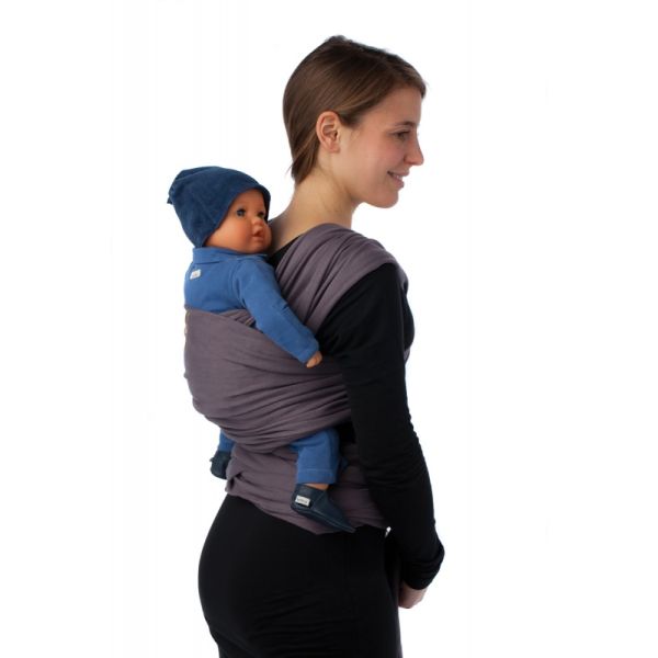 Babylonia Tricot-Slen Organic Draagdoek - Dark Grey Babylonia Tricot-Slen Organic Draagdoek - Dark Grey