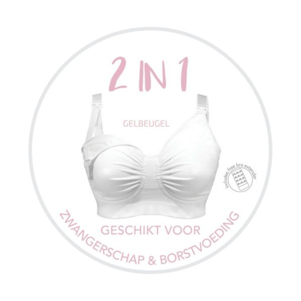 Carriwell Voedingsbeha Carri-Gelbeugel Wit M Carriwell Voedingsbeha Carri-Gelbeugel Wit M