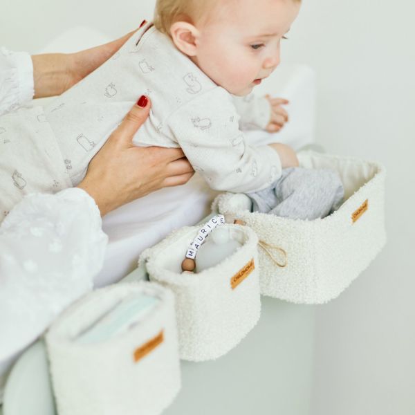 Childhome Teddy Hangmandjes - Set van 3 - Offwhite