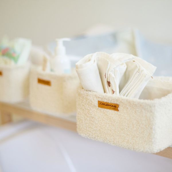 Childhome Teddy Hangmandjes - Set van 3 - Offwhite