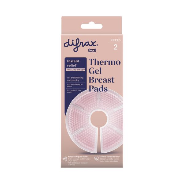 Difrax Thermo Gel Borstkompressen - 2 Stuks