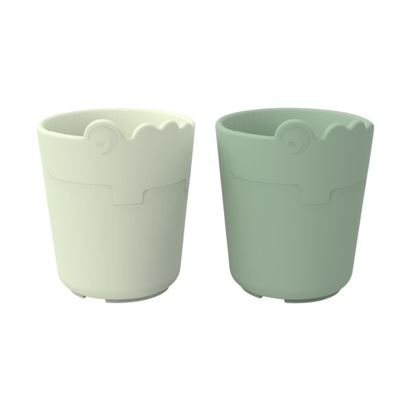 Done by Deer Croco Mini Mok Green 2 Stuks Done by Deer Croco Mini Mok Green 2 Stuks