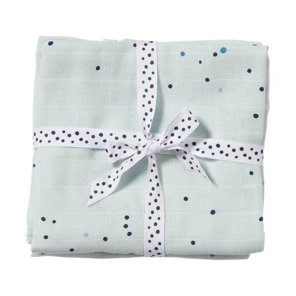 Done By Deer Dreamy Dots Omslagdoek - 2 stuks - Blue Done By Deer Dreamy Dots Omslagdoek - 2 stuks - Blue